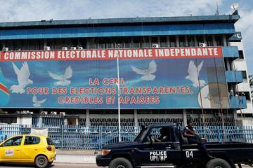 Le siège de la CENI à Kinshasa. 