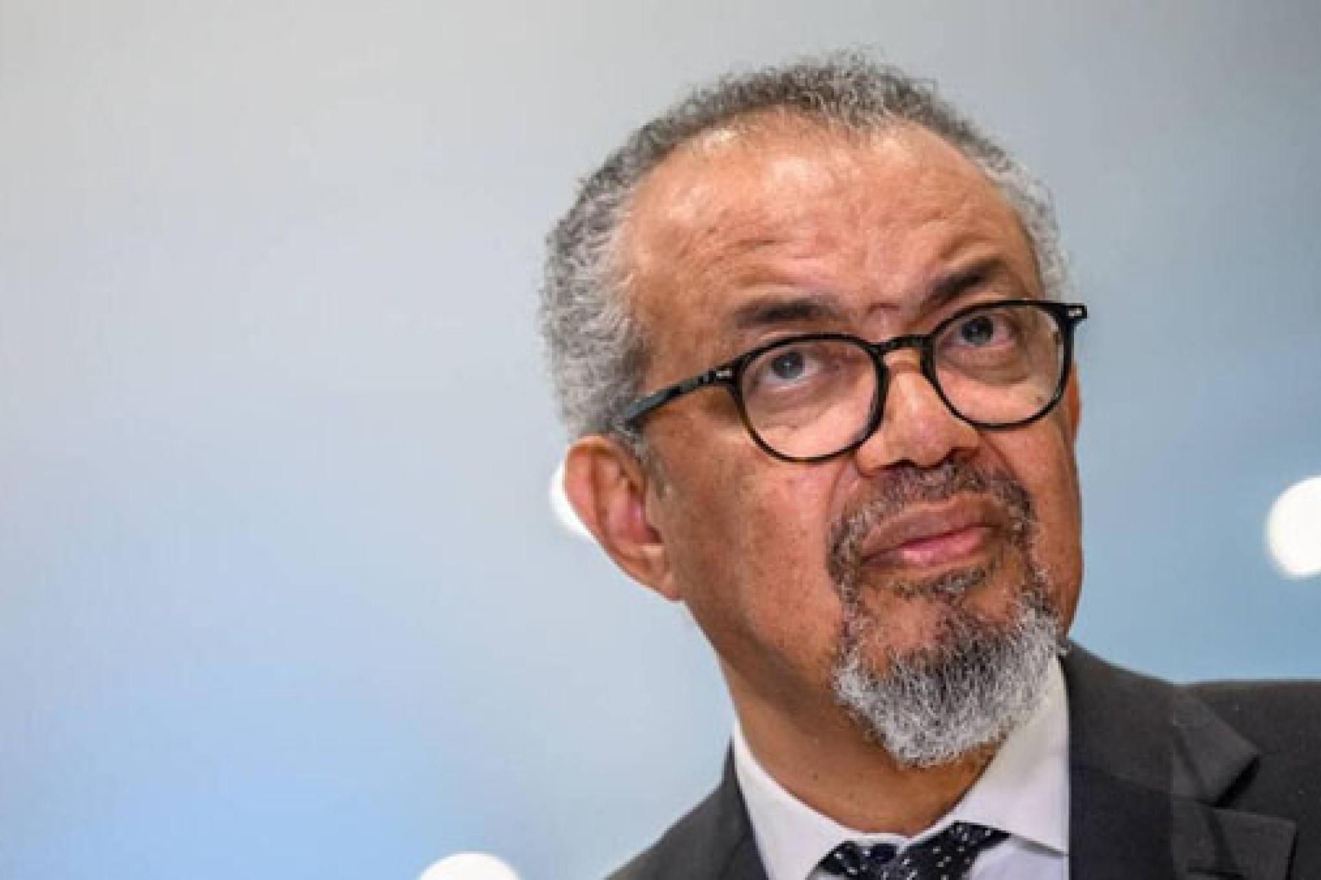 Le DG de l'OMS, Tedros Adhanom Ghebreyesus. Photo droits tiers