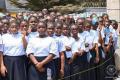 Vue des élèves d'une école à Kinshasa.