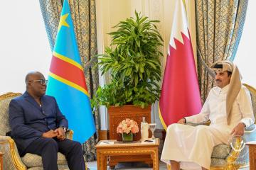 Le Président congolais en tête-à-tête avec l'émir qatari.