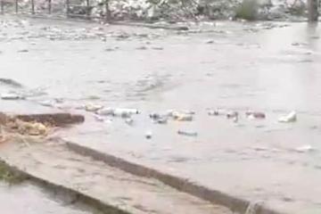 Le débordement de la rivière Naviundu.