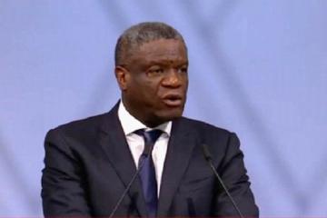 Docteur Denis Mukwege prix Nobel de la paix 2018. 
