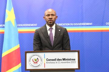 Le ministre de la Communication & Médias et porte-parole du Gouvernement, Patrick Muyaya. Photo d'archives