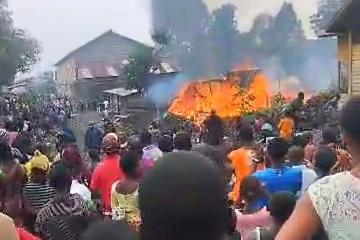 Le village Kibazi situé au Nord de la ville de Goma dans la province du Nord-Kivu sous une vive tension. Photo droits tiers