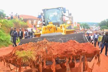 Lors du lancement du projet Tshilejelu à Tshikapa, le mardi 24 décembre 2024. Photo droits tiers