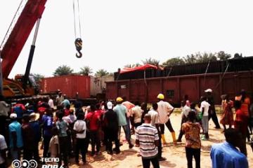 Quelques wagons venant de Lubumbashi déjà à Tshimbulu