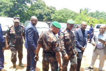 Remise de Six Jeeps à l'État congolais par la Monusco à BENI. 