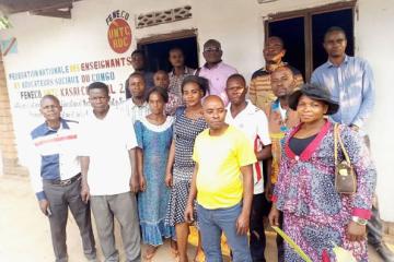 Une vue des enseignants membres de la Fédération des enseignants et éducateurs sociaux du Congo, fédération de territoires de Luiza et Kazumba. Photo droits tiers