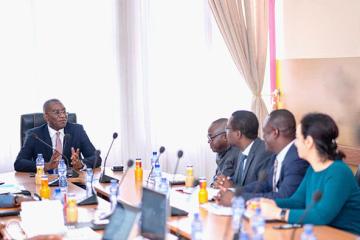 le VPM Nyembo avec une délégation de FMI pour évaluer les projets conclus ensemble. 