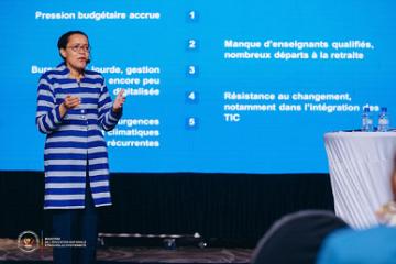 La Ministre Raïssa Malu expose les défis et les projets futurs à Kinshasa. 