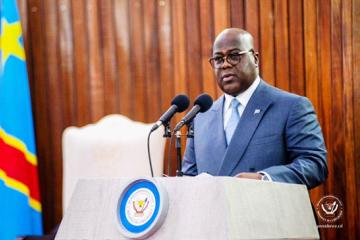  Le président Félix Tshisekedi salue la déclaration de principes signée entre la RDC et le Rwanda sous l'égide des États-Unis. Photo droits tiers