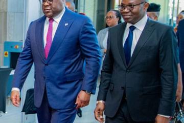 e président Félix Tshisekedi et le min