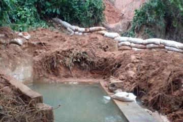 une source d'eau vitale engloutie