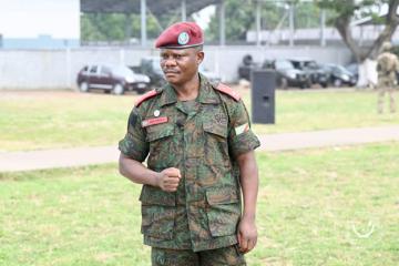 Le Commandant de la Garde Républicaine (GR), le Général-Major Ephraïm Kabi Kiriza. Photo droits tiers