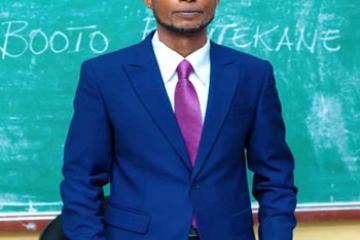 Le doctorant Junior Booto Bontekane. 