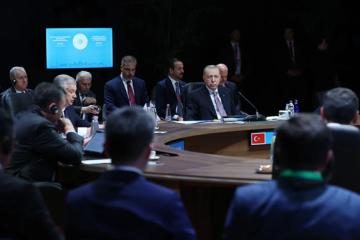 Recep Tayyip Erdogan lors du sommet informel de l'Organisation des États turcs. Photo aa