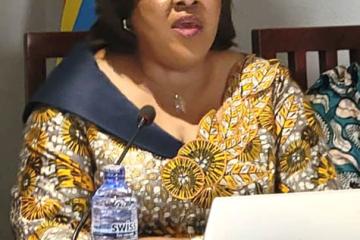La Présidente du Conseil d’administration du Cafco, Mme Rose Mutombo Kiese. Photo droits tiers