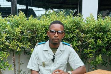 Le capitaine Antony Mualushay, porte-parole des opérations Ngemba. Photo droits tiers