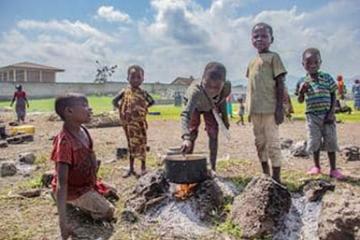 Les enfants, dont leurs familles ont fui les atrocités des groupes armés au Nord-Kivu. Photo droits tiers