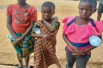 Les figures pleines de traumatismes et d'anxiété des enfants du Nord-Kivu.PHOTO droits tiers 