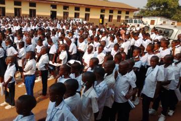 Les élèves finalistes du cycle primaire du Kasaï 1 à Tshikapa (mardi premier juillet 2025).