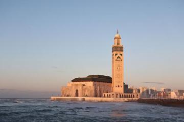 Prix photo le 3 mars 2024 montrant une vue de la mosquée Hassan-II, un site touristique à Casablanca, au Maroc. 