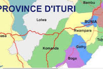 Carte Ituri province