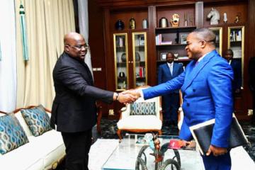 Le chef de l'État et président de la Cour constitutionnelle une photo qui date de 2022. 