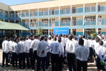 Des élèves finalistes lors du lancement de l'épreuve de dissertation pour l'année scolaire 2024-2025 à Lubumbashi. Photo forum des as
