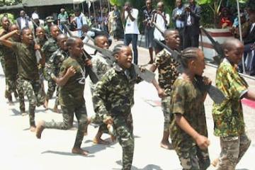 Une vue des enfants recrutés dans les groupes armés à l'est 