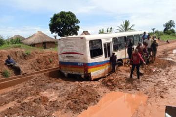 Bus embourbé