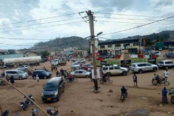 Une vue du centre-ville de Beni. 