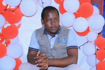 Thierry Banga Lole, journaliste à la RTNC station de Bunia assassiné par des hommes armés non autrement identifiés.  Photo droits tiers