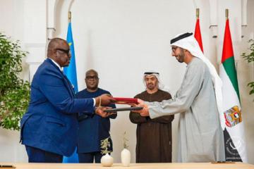 Un accord historique ouvre le marché émirati à 6 000 produits congolais et vise 10 milliards USD d'investissements.  Photo droits tiers