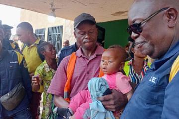 L'enfant qui était la cible de kidnapping ce jeudi 12 mars à Kananga au Kasaï-Central.  