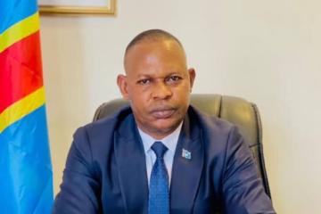 Le ministre de l'Emploi et du Travail, Ferdinand Massamba wa Massamba. Photo droits tiers