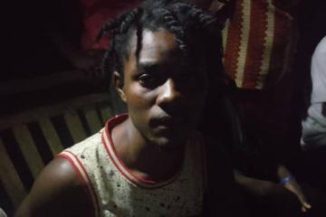 Le présumé kidnappeur arrêté à Dibaya, territoire de la province du Kasaï-Central. Photo droits tiers