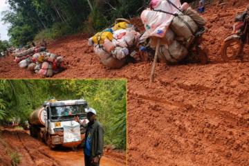 Une vue de la route nationale numéro 4 au point kilométrique 45 de la ville de Kisangani. Photo droits tiers
