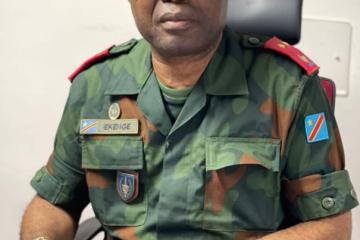 Le général-major Sylvain Ekenge. 