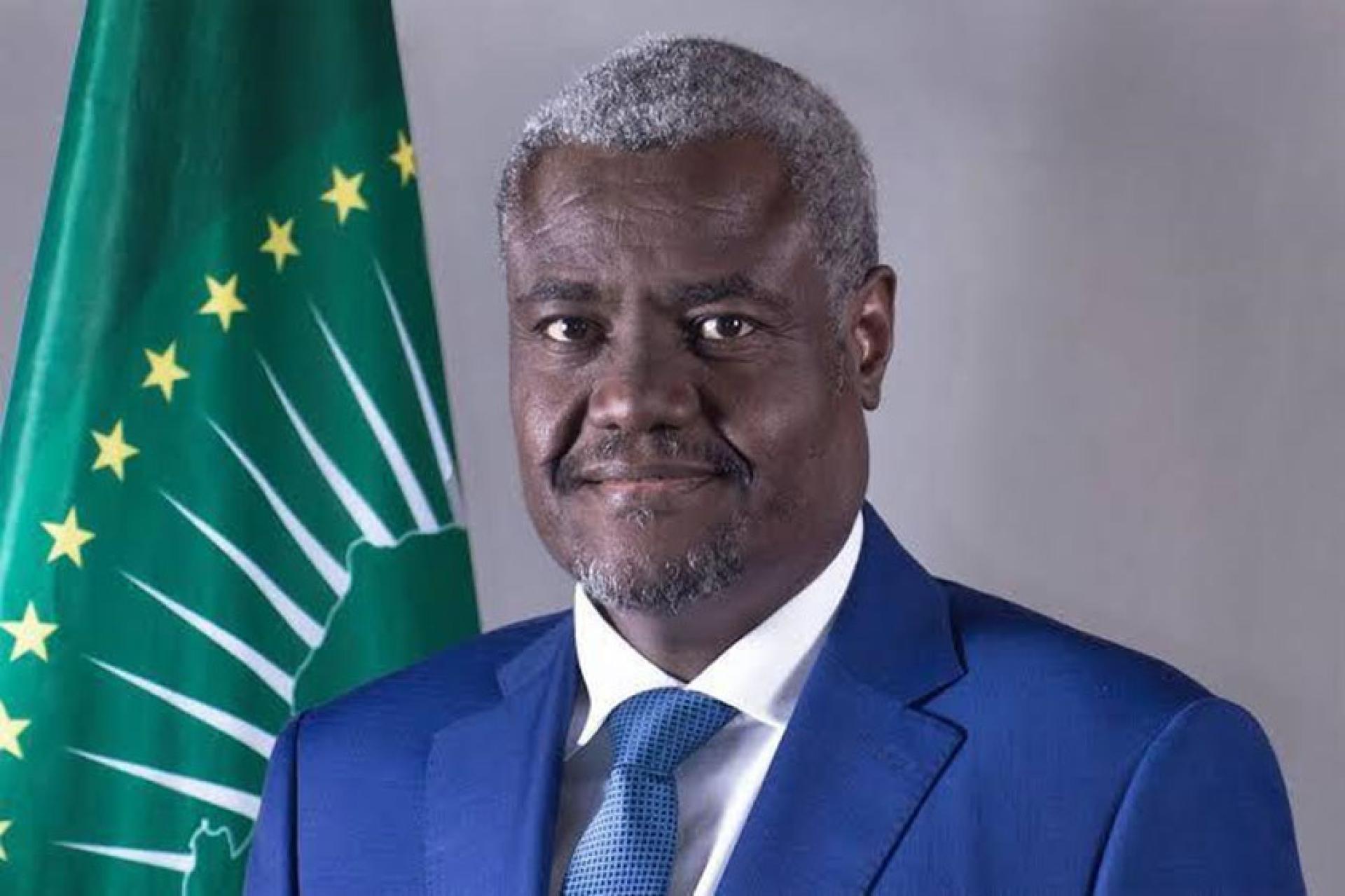 Moussa Faki,  dirigeant de l'Union Africaine. 