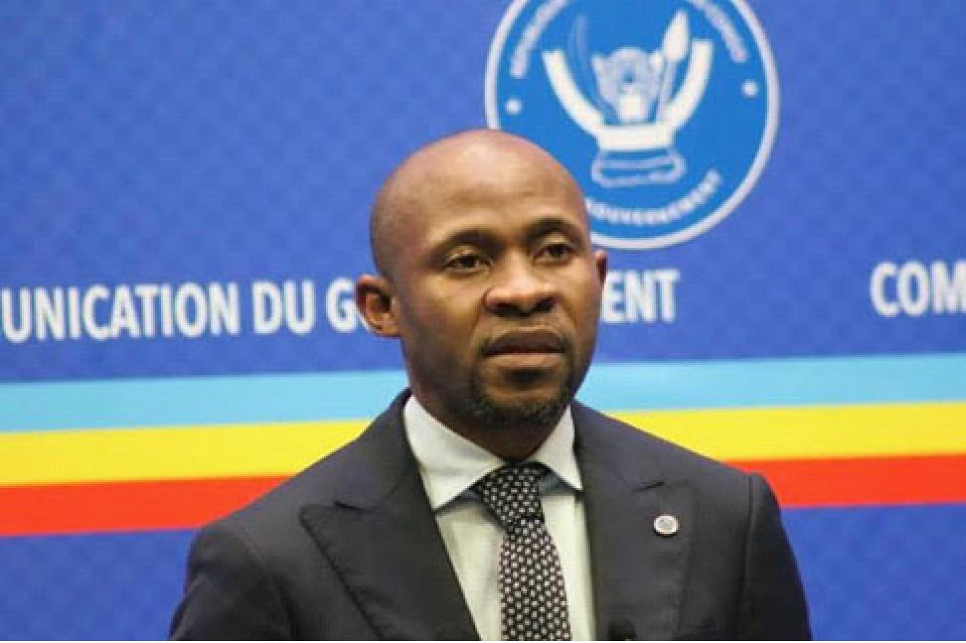 Patrick Muyaya, ministre de la Communication et médias, Porte-parole du Gouvernement. Photo droits tiers