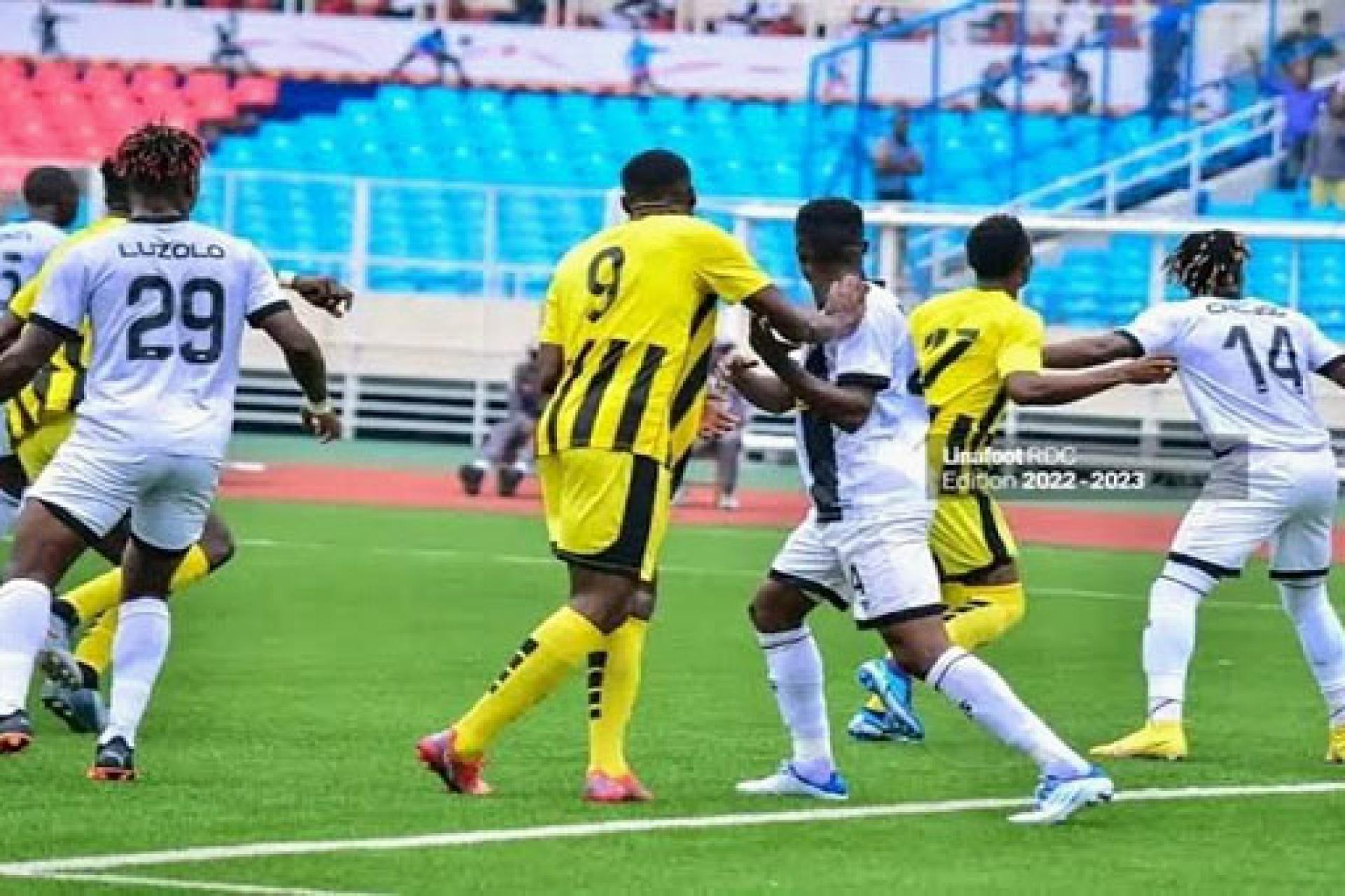 Vue d'un match de la Ligue nationale de football . 