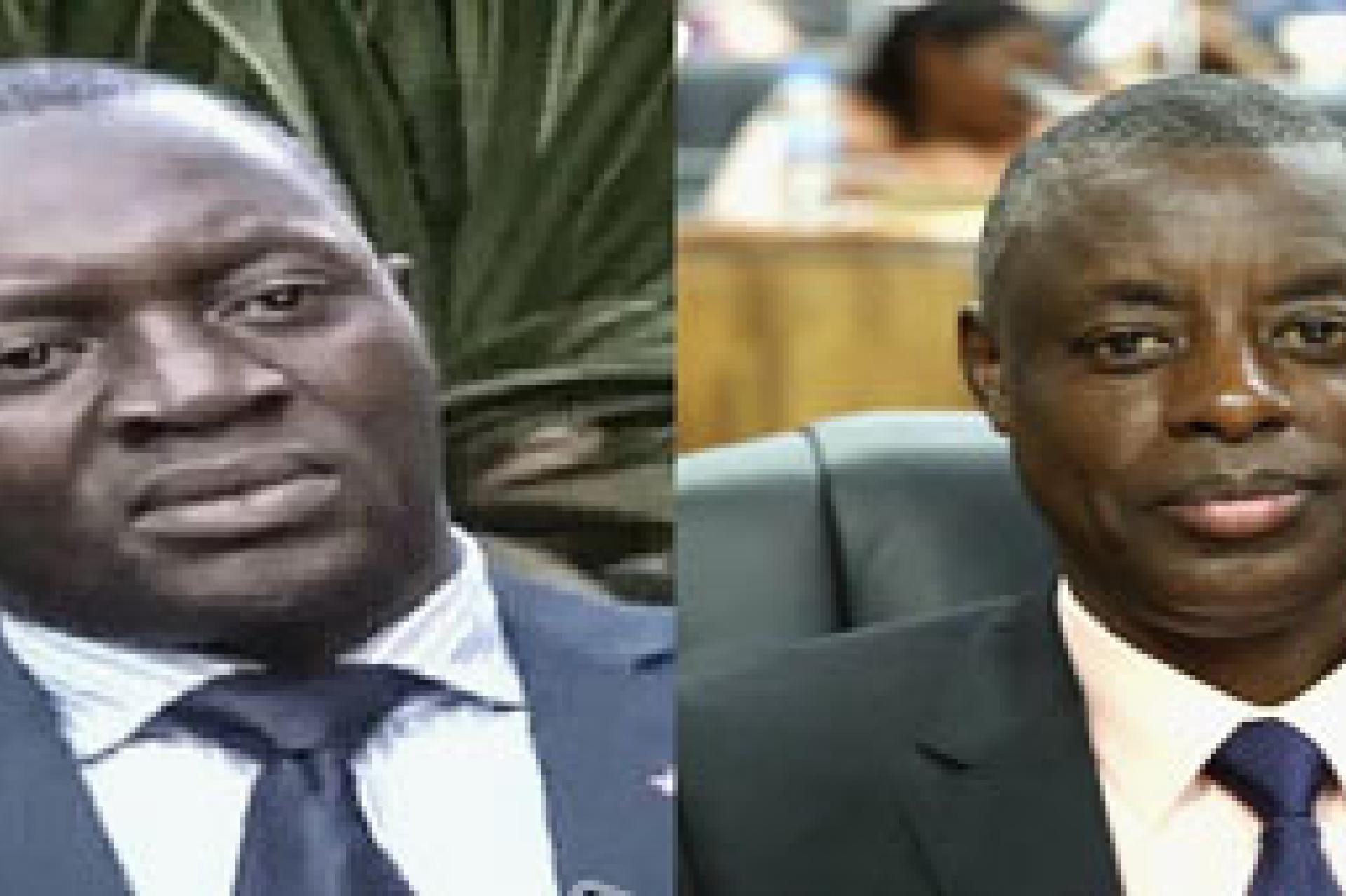 A droite Laurence Kanyuka et à gauche J.Kabarebe. 