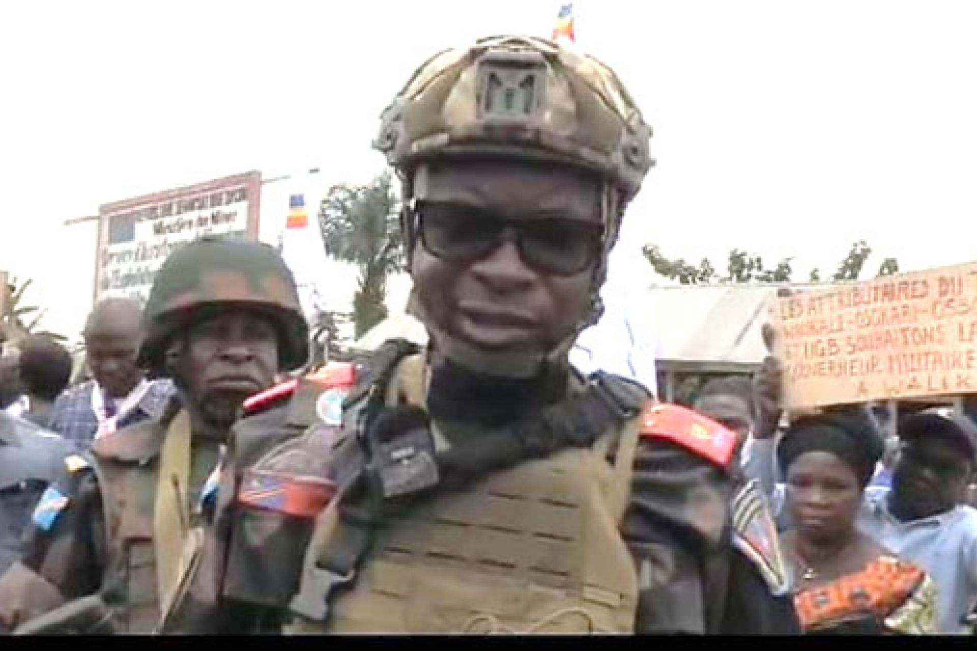 Le gouverneur du Nord-Kivu Eva Somo Kakule à Walikale. Photo droits tiers