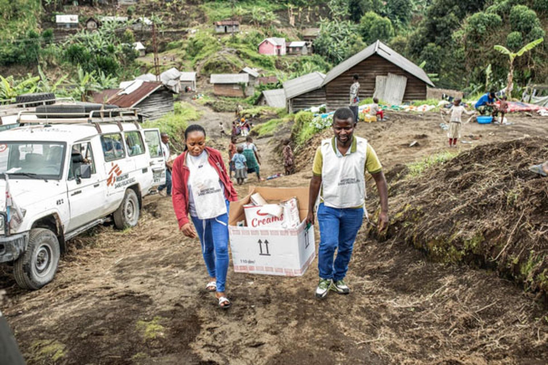 MSF adapte son appuie d'urgence pour appuyer les populations. Photo cellcom présidence