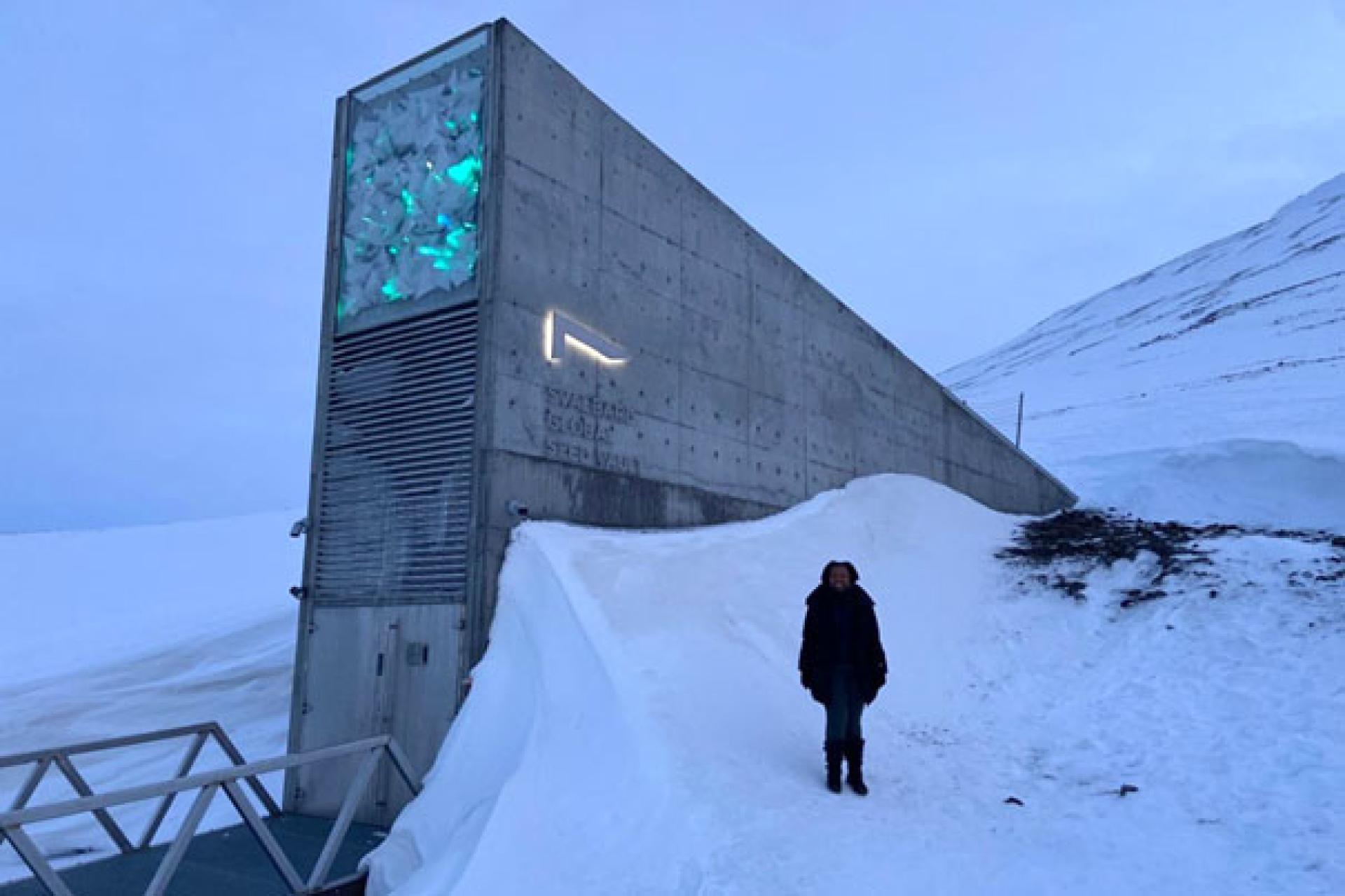 Une vue de la réserve mondiale de semences du Svalbard en Norvège. Photo droits tiers