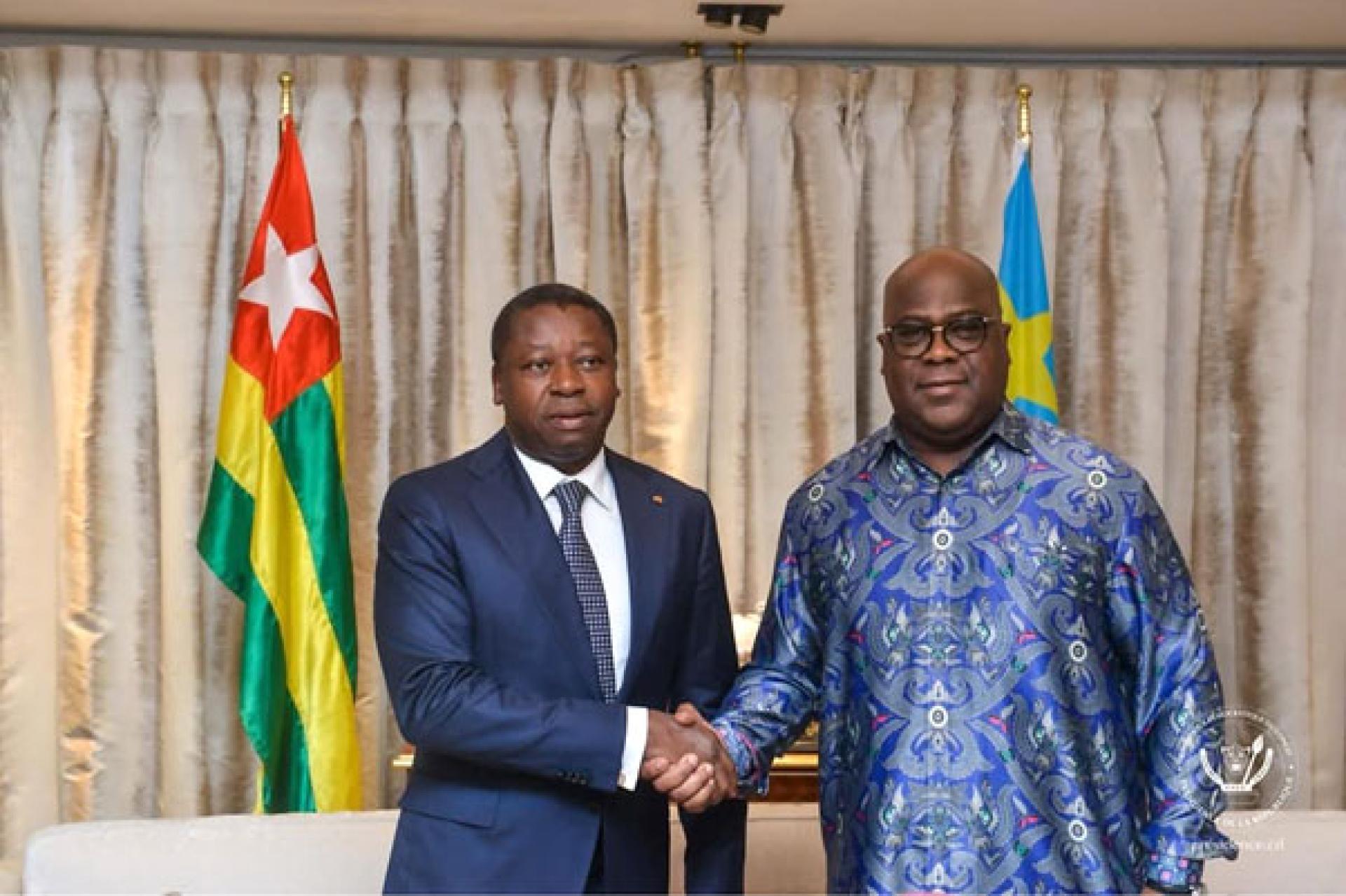 Le médiateur de l'union africaine a été reçu par Félix Tshisekedi.