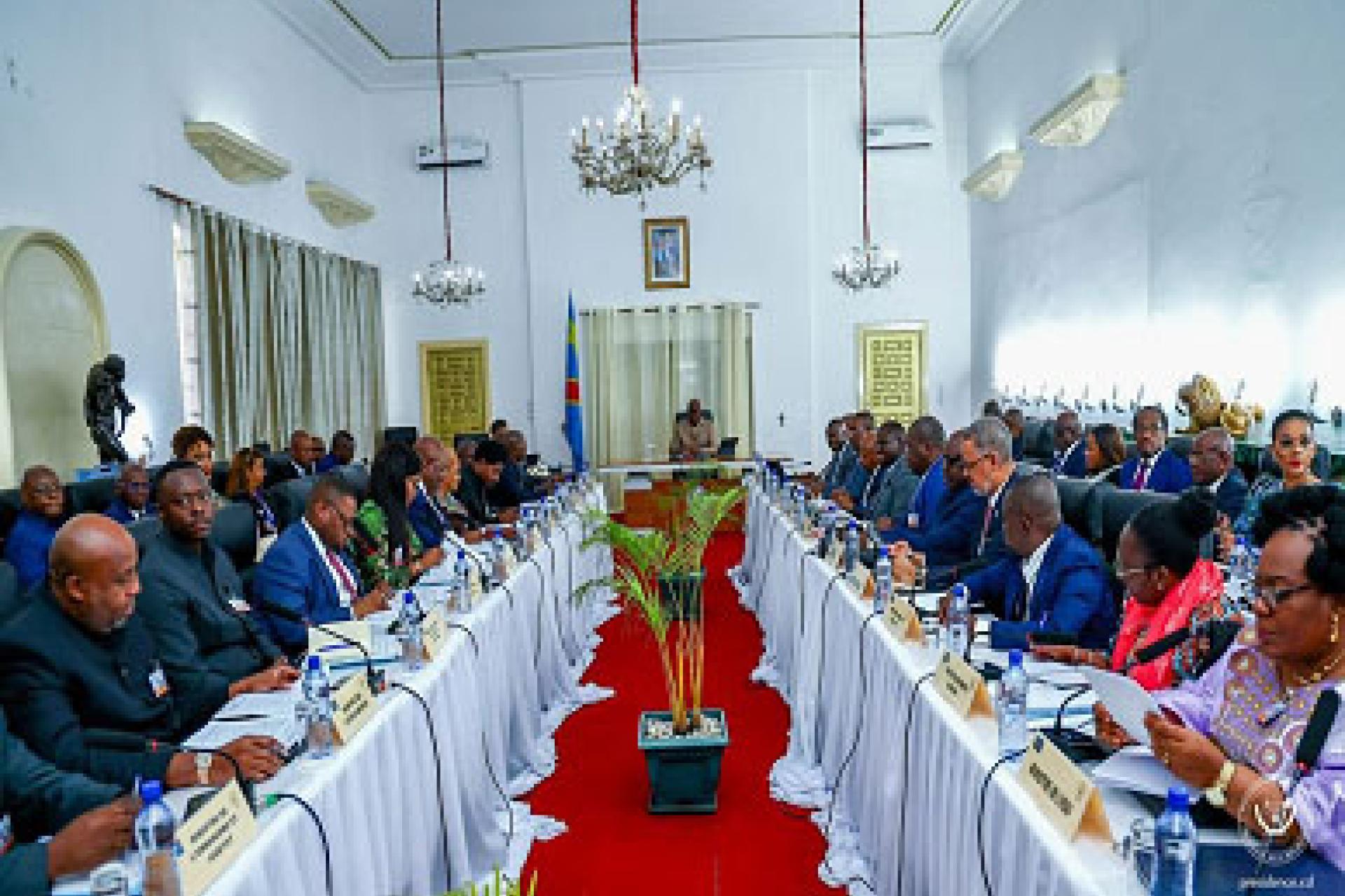 Vue des participants au Conseil des ministres du vendredi dernier. Photo droits tiers