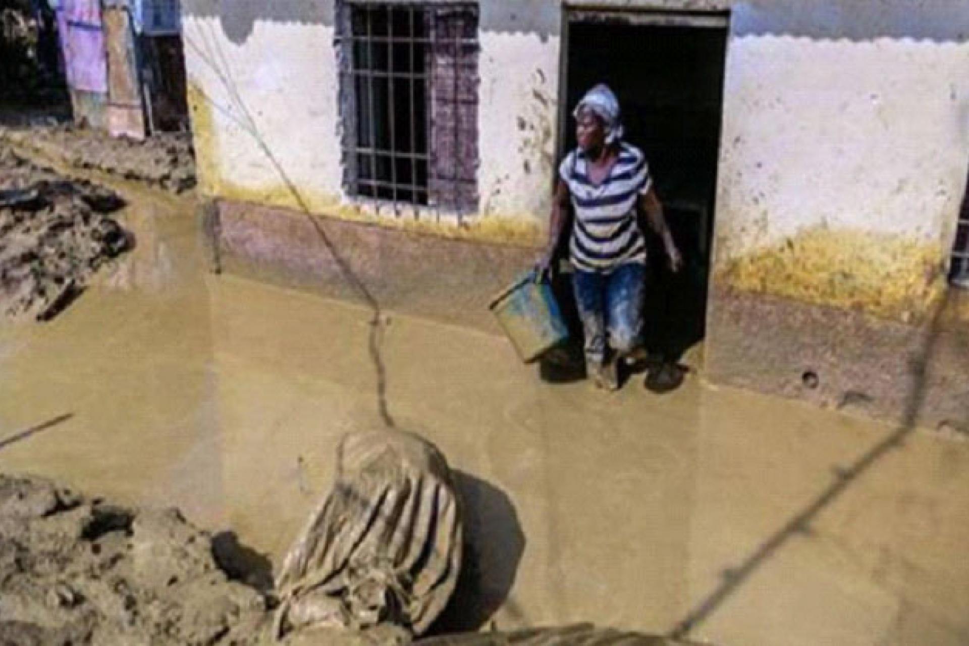 du côté du Mont-Amba, où la crue de la rivière Lukaya a englouti les cultures installées le long de ses rives. Photo droits tiers
