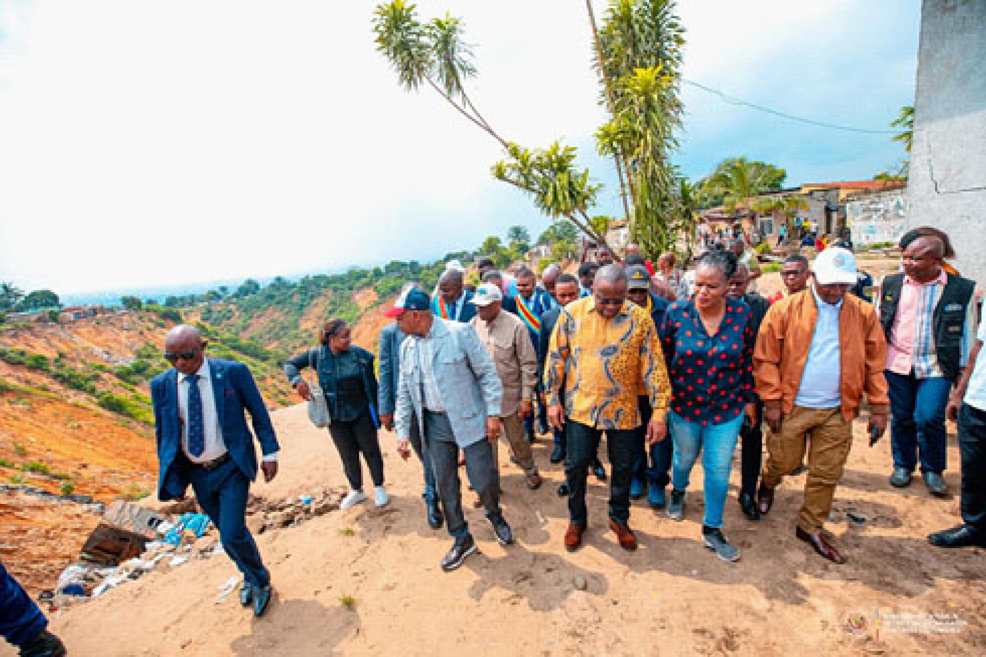 "Nous sommes en pleine saison des pluies, une période critique. Il est urgent d'agir", dixit le VPM Jacquemain Shabani.